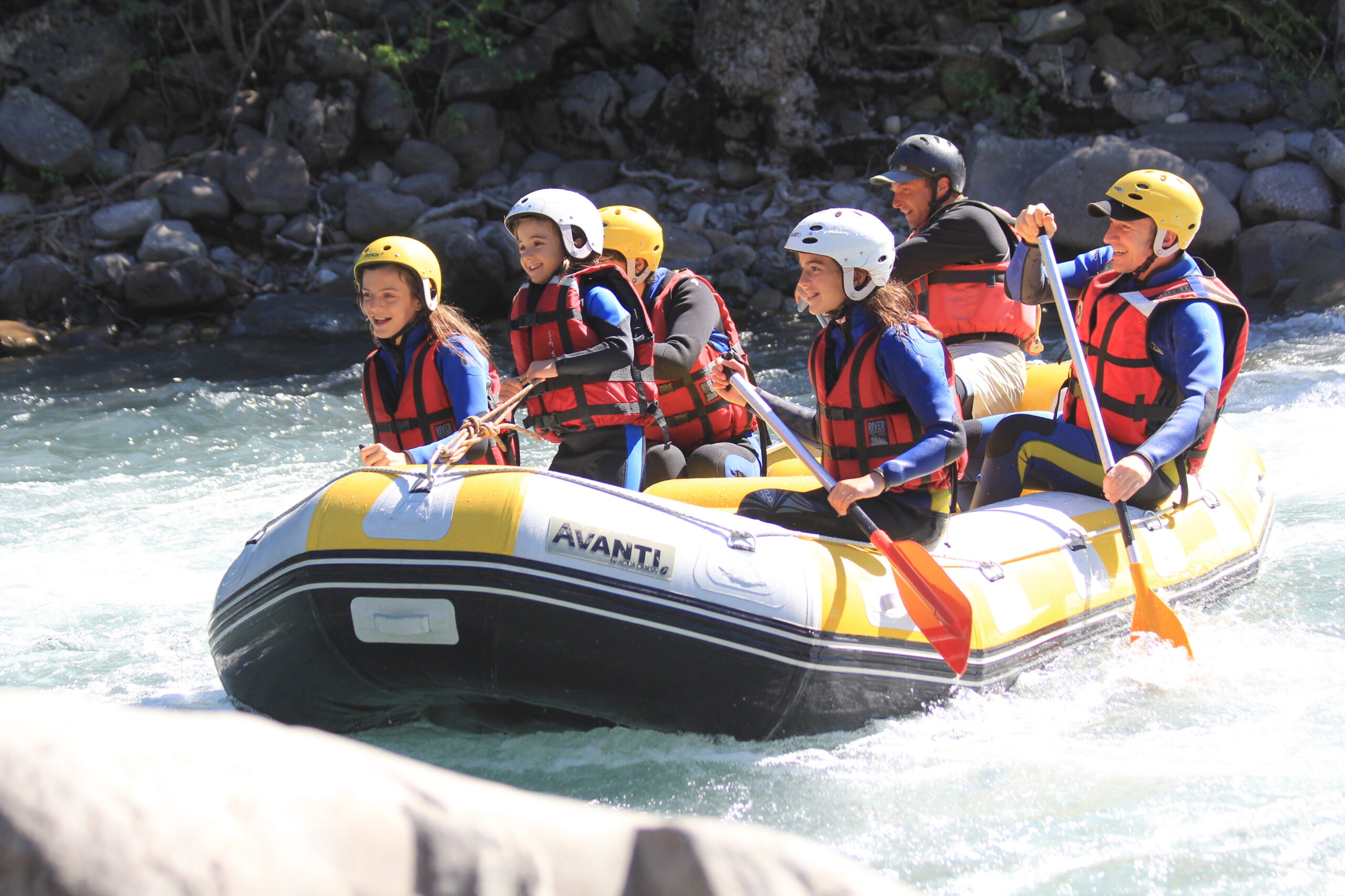 Rafting famille