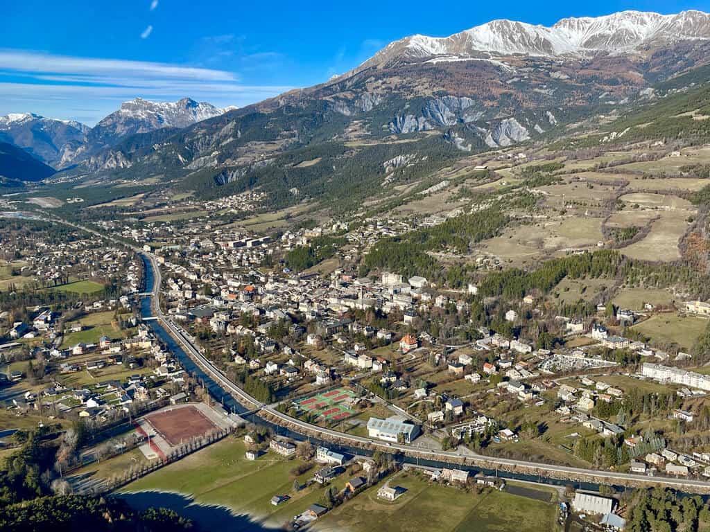 vue aerienne de barcelonnette